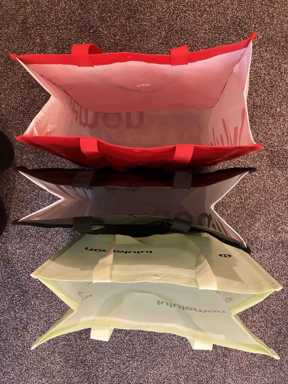 •SOLD•3 Large LuLulemon Shopping Tote Bags EXCELLENT CONDITION•SOLD• - Picture 7 of 15